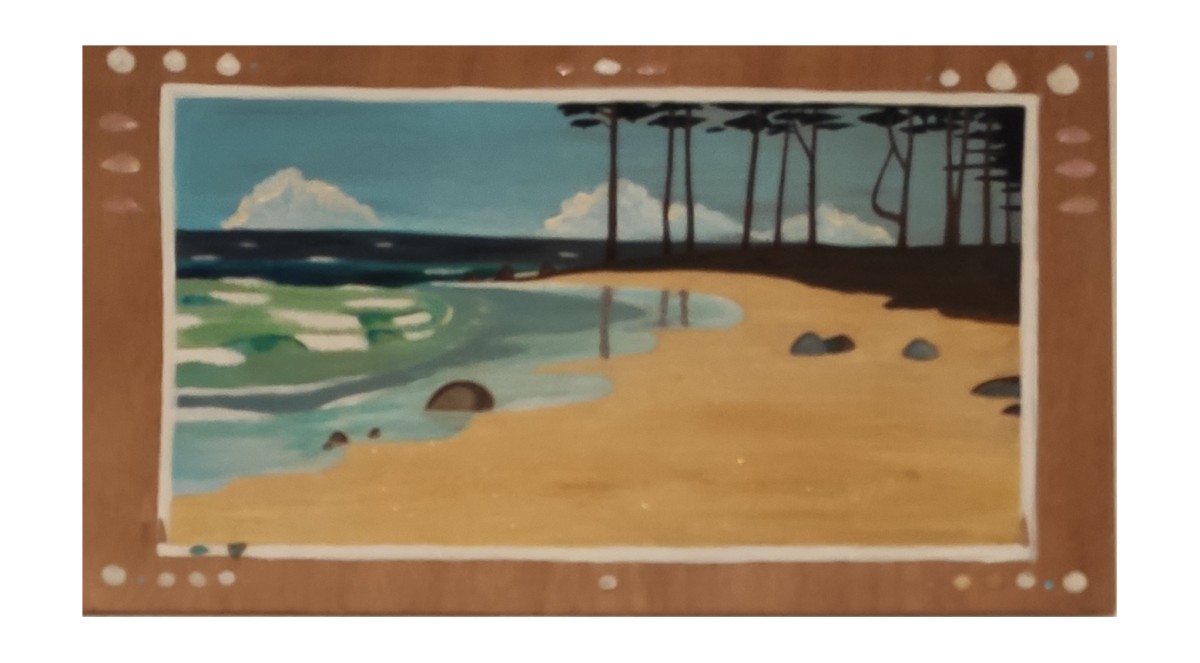 Plage aux pins
